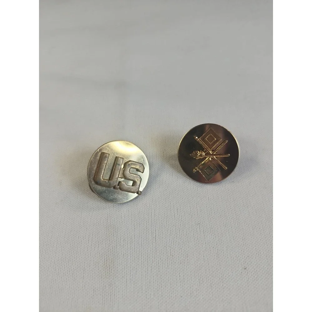 US Army Signal Corps Collar Disc Pin